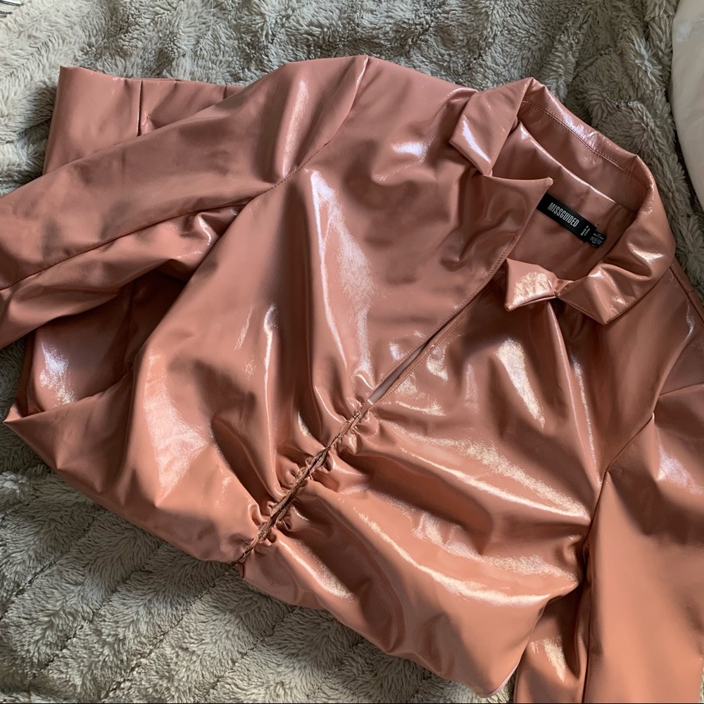 MISSGUIDED Faux Leather Dress
